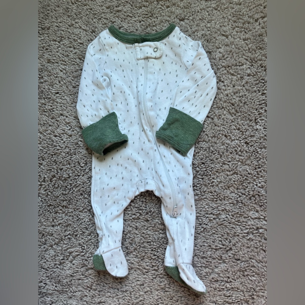 Cloud Island Soft White Baby Onesie